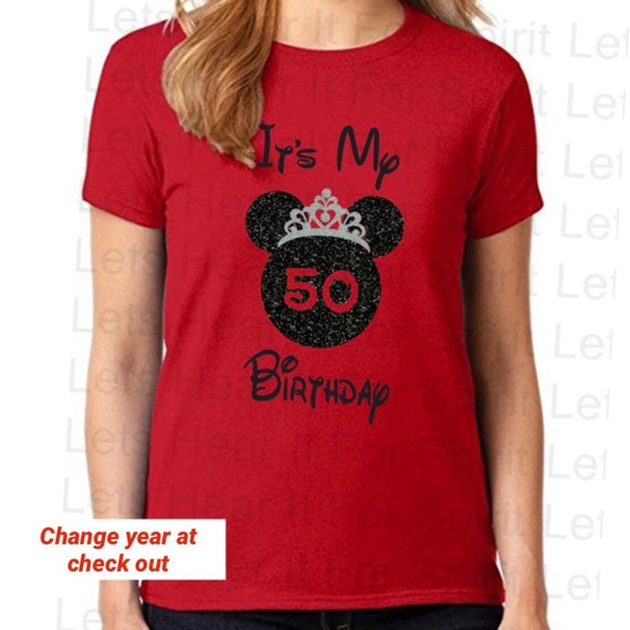 Disney Birthday Shirt, Women's Minnie Mouse Shirt, Disney Shirts
