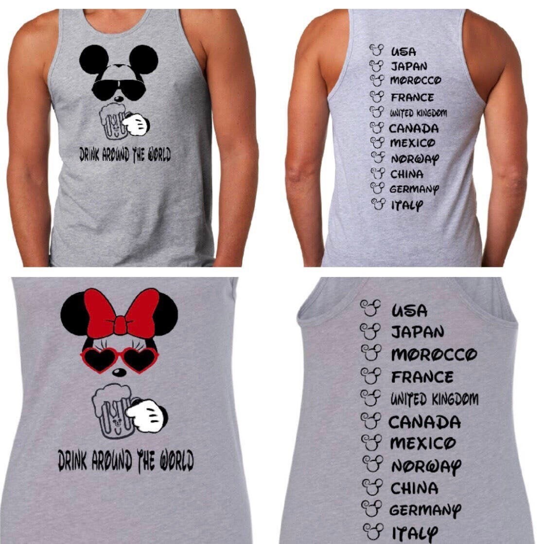 World Shirt Epcot Shirt Disney Drinking 