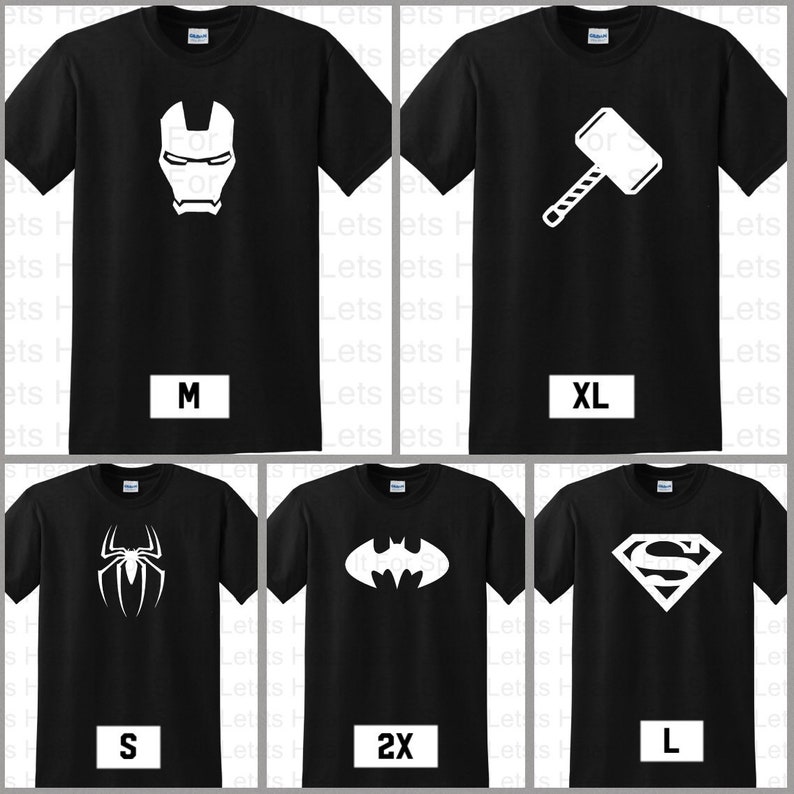 Superhero Groomsmen Shirts Custom Listing