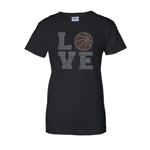 Rhinestone Spurs Basketball V-Neck Tee main image 1