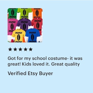May include: A collection of short-sleeved t-shirts in various solid colors including green, lime, orange, pink, purple, red, yellow, and blue. Each shirt features a black oval graphic on the chest with the word Crayon printed in black text.