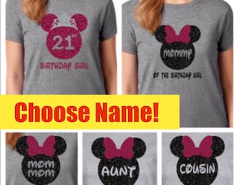 Glitzer des Geburtstagskindes.  Mama des Geburtstagskindes / Papa des Geburtstagskindes Bruder, Schwester, Tante, Onkel, Oma