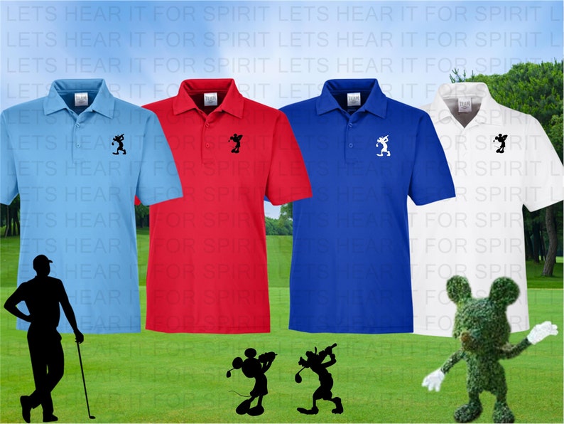 Men's Disney Golf Polo Shirt, Disney Performance Golf Polo, Mens Mickey Mouse Golf Polo Shirt, Mens Disney Golf Shirt, Mickey Mouse Golf zdjęcie 1