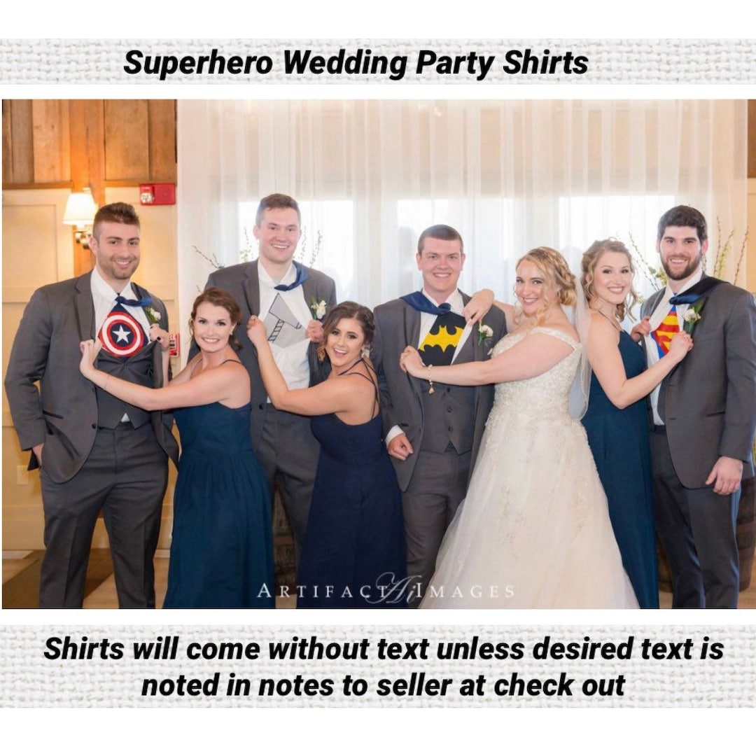 Superhero Shirts, Groomsmen Shirts, Groomsmen Superhero Shirts