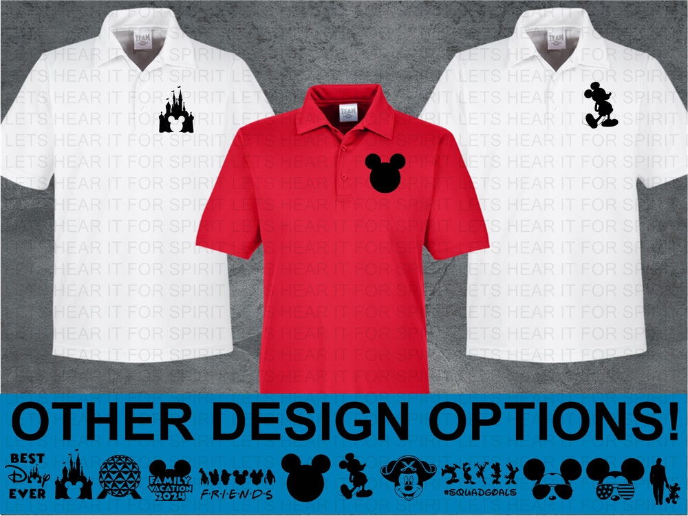 Disney Polo Shirt, Mens Mickey Mouse Golf Polo Shirt, Mens Disney Castle Shirt, Mens Disney Performance Polo Shirt, Family Vacation, Pirate