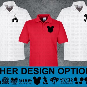 Disney Polo Shirt, Mens Mickey Mouse Golf Polo Shirt, Mens Disney Castle Shirt, Mens Disney Performance Polo Shirt, Family Vacation, Pirate image 1