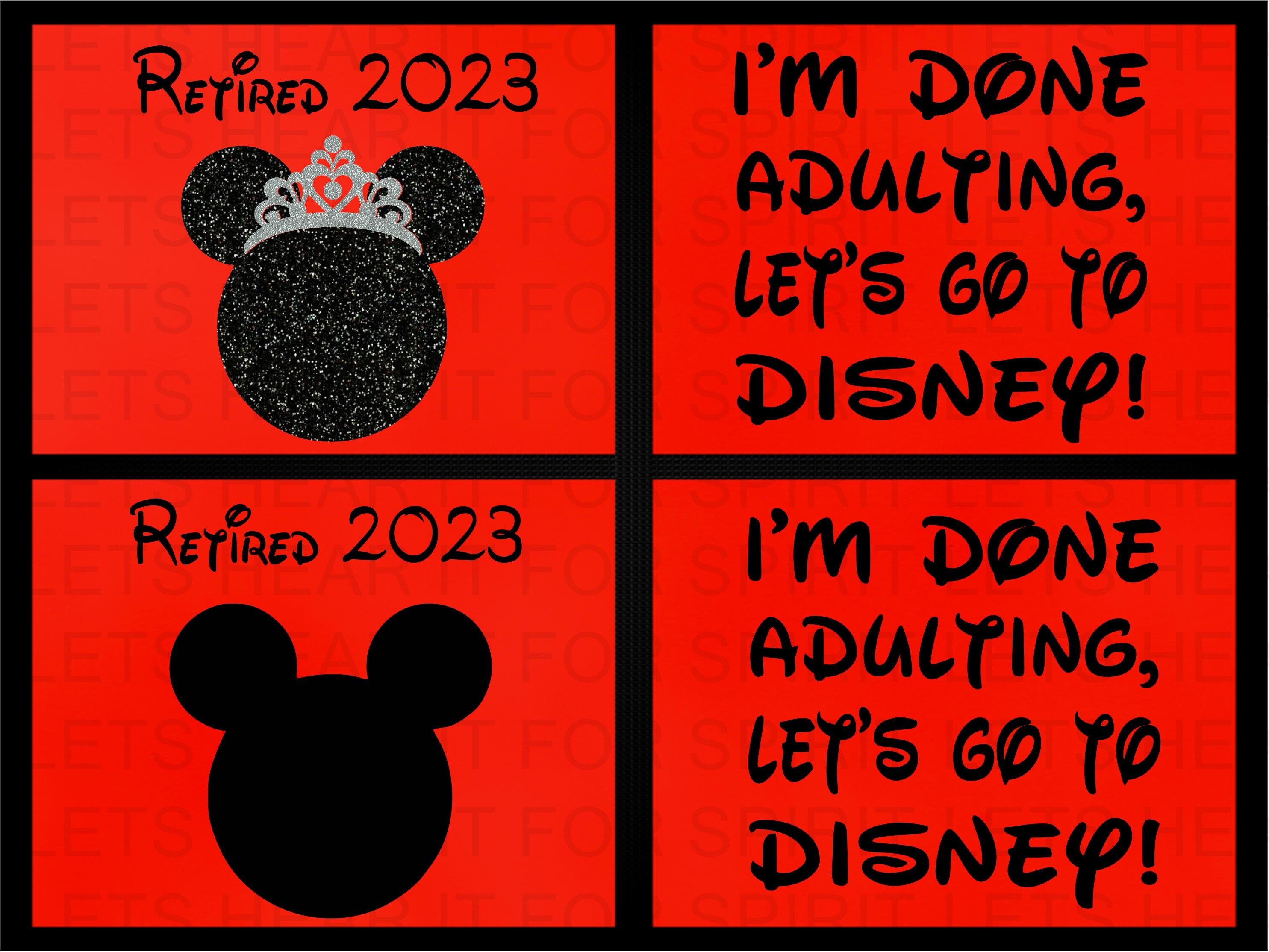 Retired 2023 Disney Retirement Shirt Retired Minnie Mouse