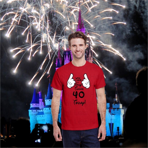 Disney Mens Birthday Shirt This Guy is Turning 40 Today Disney