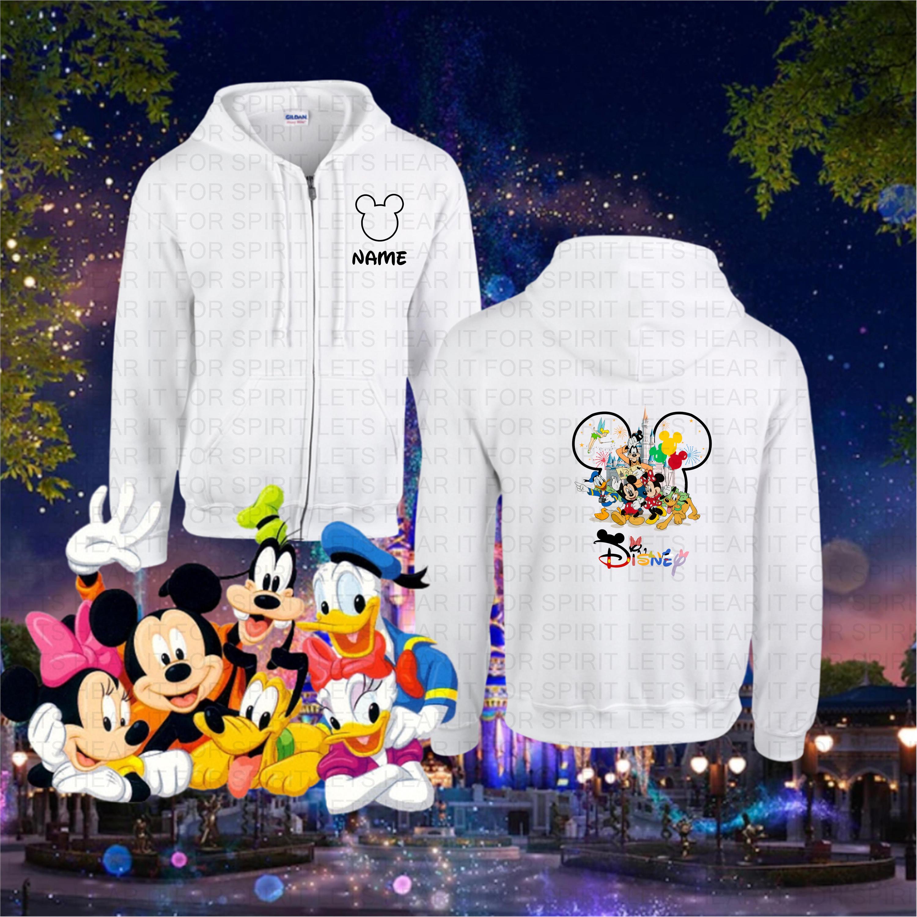 Disney Fleece Jacket, Disney Full Zip Hoodie, Disney Matching Full