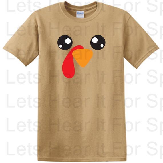 Turkey Shirt Thanksgiving Turkey Face 