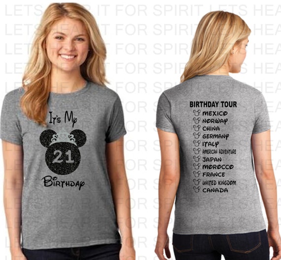 Disney 21st birthday shirts hotsell