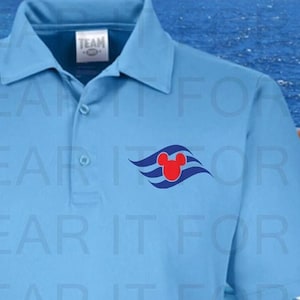 Disney Cruise Performance Polo, Mens Disney Cruise Polo, Boys Disney Polo, Matching Polo Shirts Matching polo