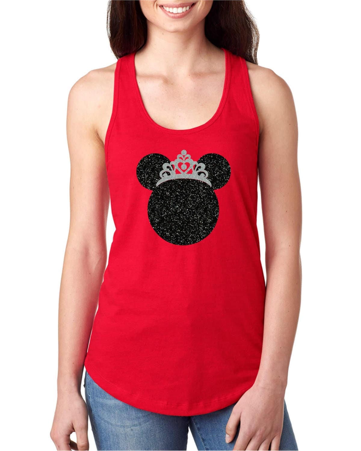 Disney Minnie Tank Top, Disney Shirts for Women, Minnie Mouse Ears