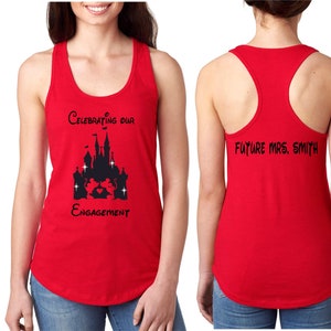 Disney Engagement Shirts, Disney Honeymoon, Disney Couple Shirts, Matching Shirts, Disney Castle Engagement Shirts, His and Her Engagement