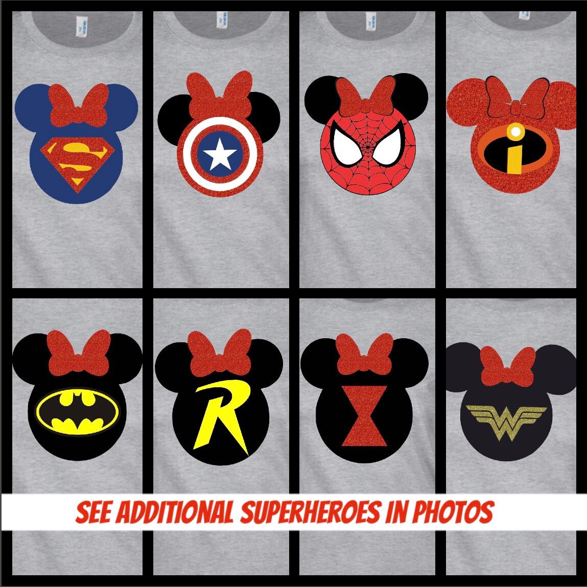 super hero family shirts