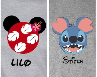 Lilo and Stitch Shirt, Disney Lilo and Stitch Shirts, Disney Family Shirt, Disney Matching Tee,  Personalized Lilo and Stitch Tees