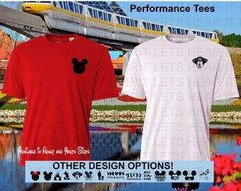 Disney Performance Shirt, Mens Mickey Mouse Performance Shirt, Mens and Boys Moisture Wicking Disney Pirate Shirt, Matching Family Shirts