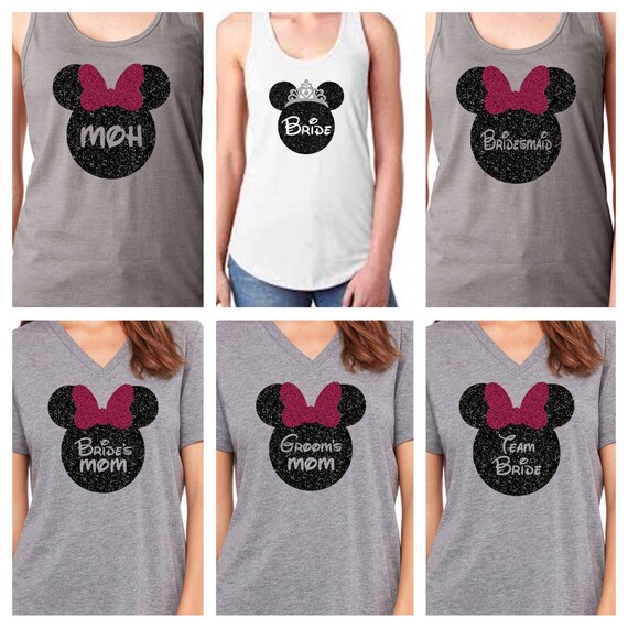 disney bridesmaid shirts