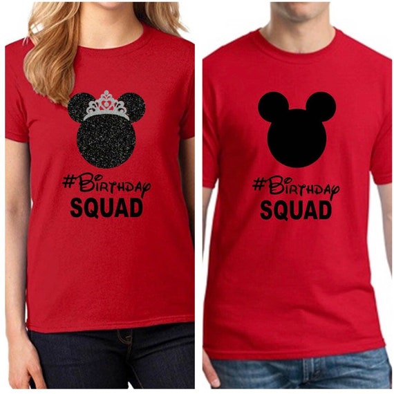birthday squad disney shirts