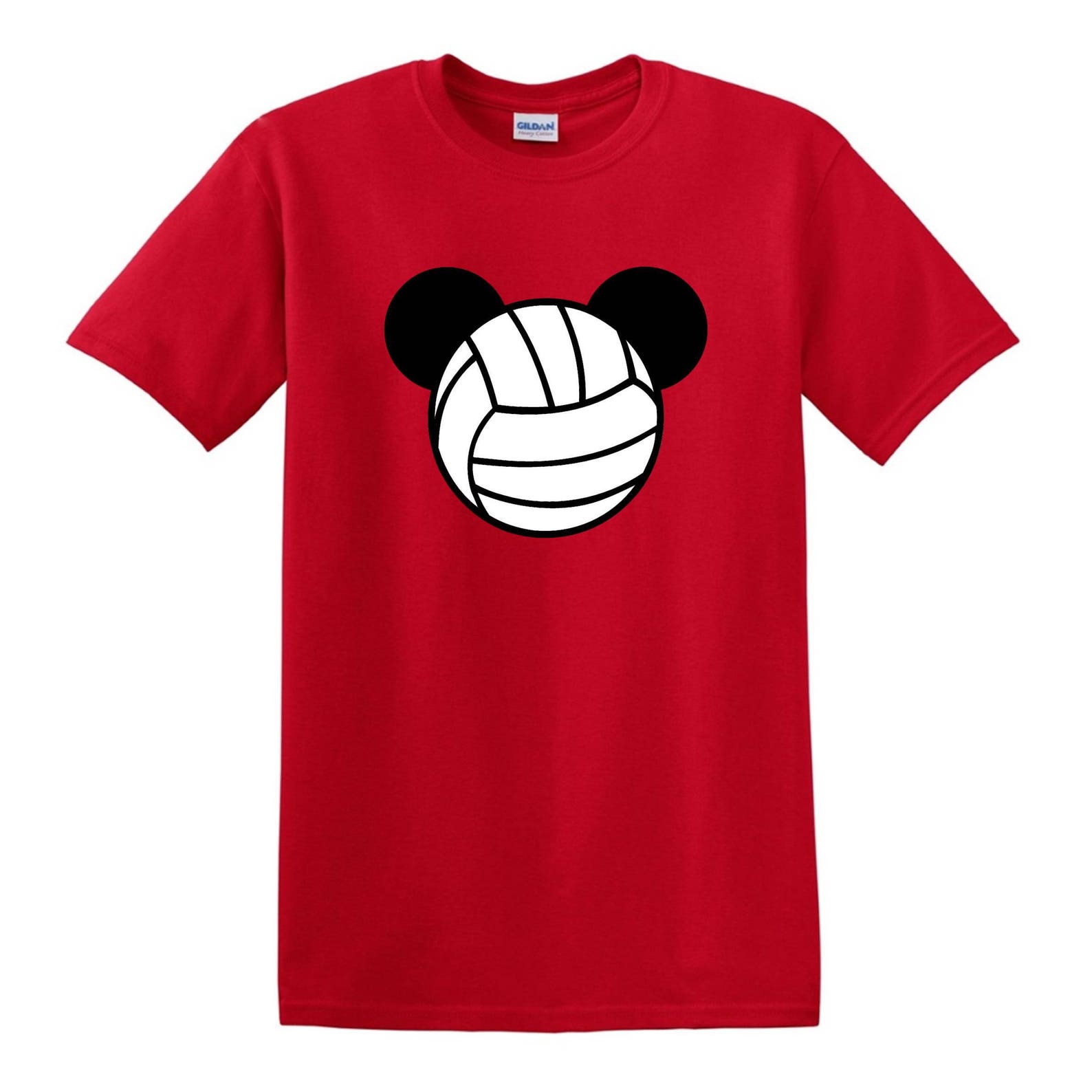 Disney Volleyball Shirt Disney Mickey Volleyball Tshirt Etsy