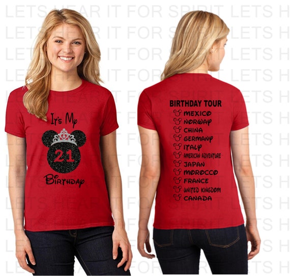 21st Birthday Shirt Epcot Birthday Shirt Drinking Shirt