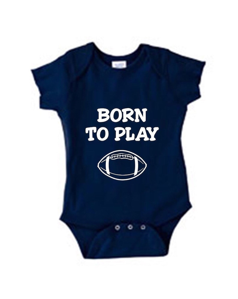 Football Baby Outfit Born to Play Football Newborn Football Etsy