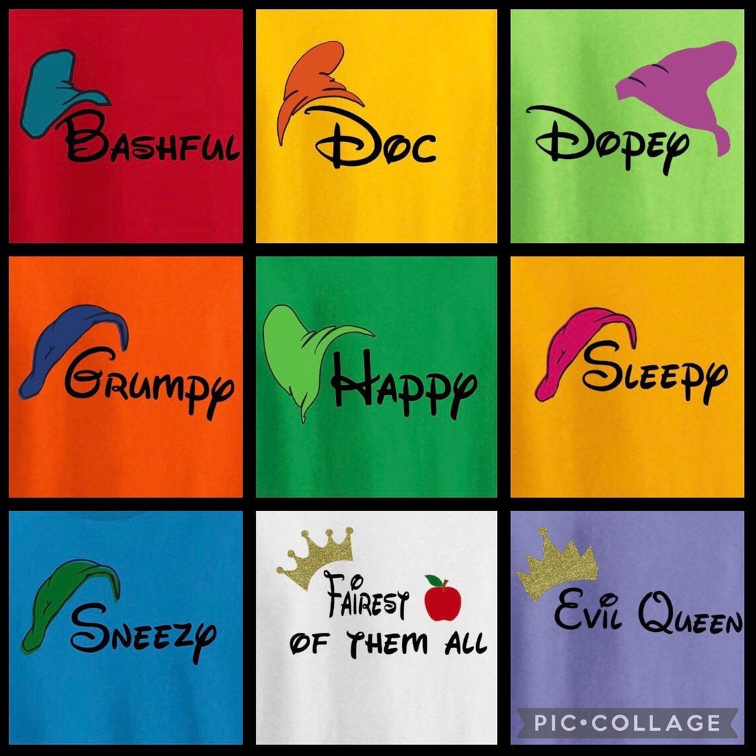 7 Dwarfs Shirts Seven Dwarfs Vacation Shirts Birthday Party Etsy