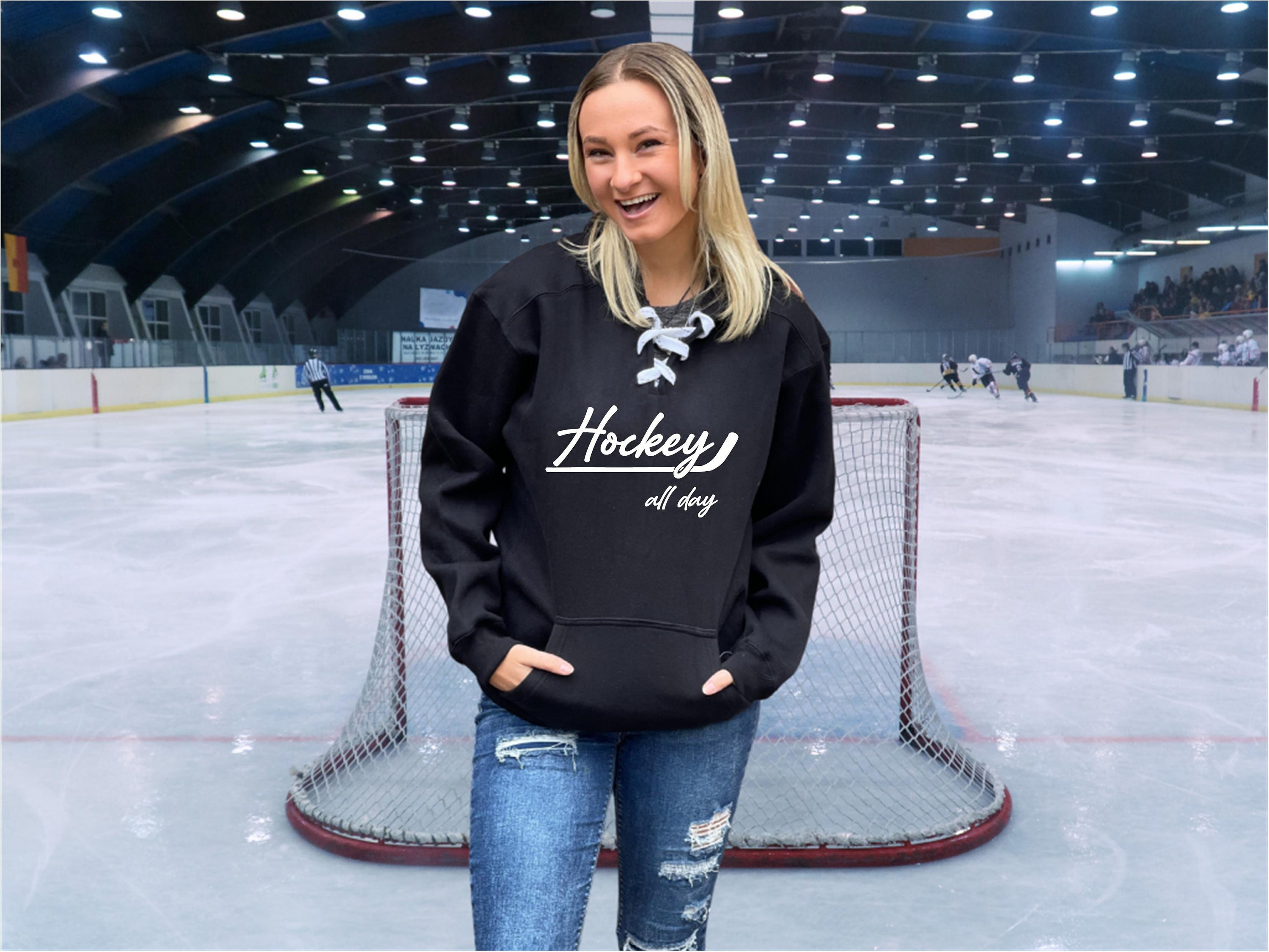 A1845-828 Pittsburgh Penguins Blank Hockey Lace Hoodie Sweatshirt