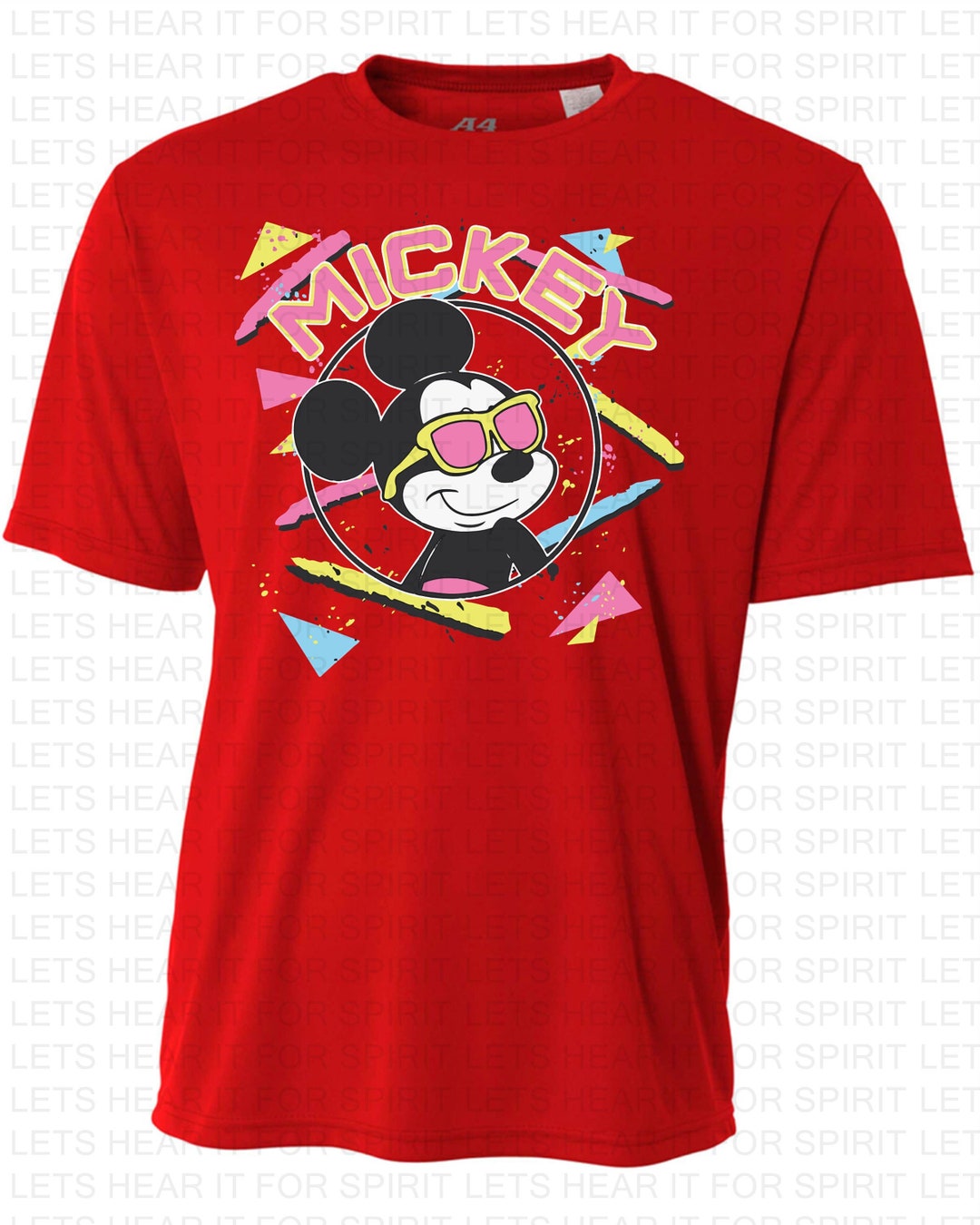 Disney Mickey and Friends Tshirt, Mickey Mouse 90's Portrait Tshirt