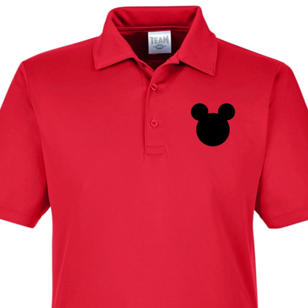 Mens Disney Polo Shirt, Disney Performance Polo, Mens Mickey Mouse Polo Shirt, Mens Disney Castle Shirt, Mens Disney Performance Polo Shirt