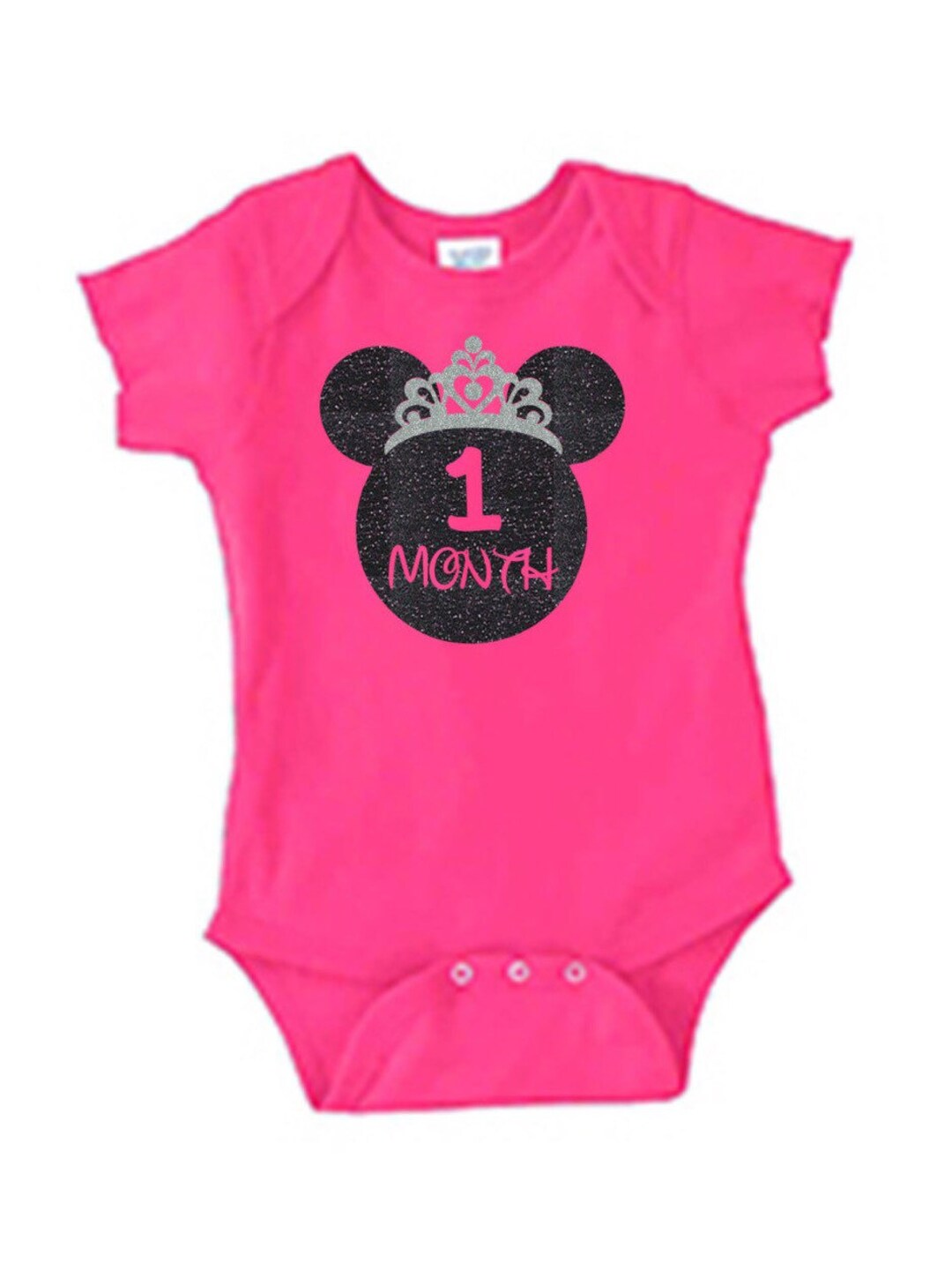 1 Month Old Disney Princess Bodysuit Outfit. Baby Birthday Girl Disney Princess Outfit. Disney