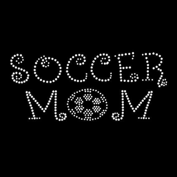 Items similar to Soccer Mom Rhinestone Shirt/Rhinestone Soccer Mom