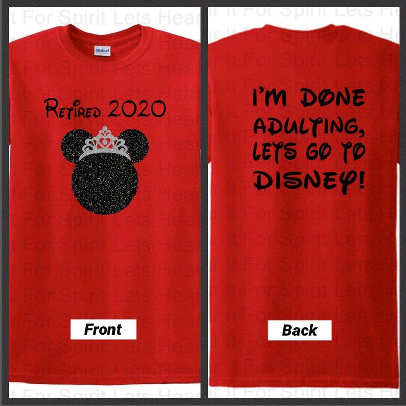 Retired 2021 Disney Retirement Shirt Retired Minnie Mouse Etsy