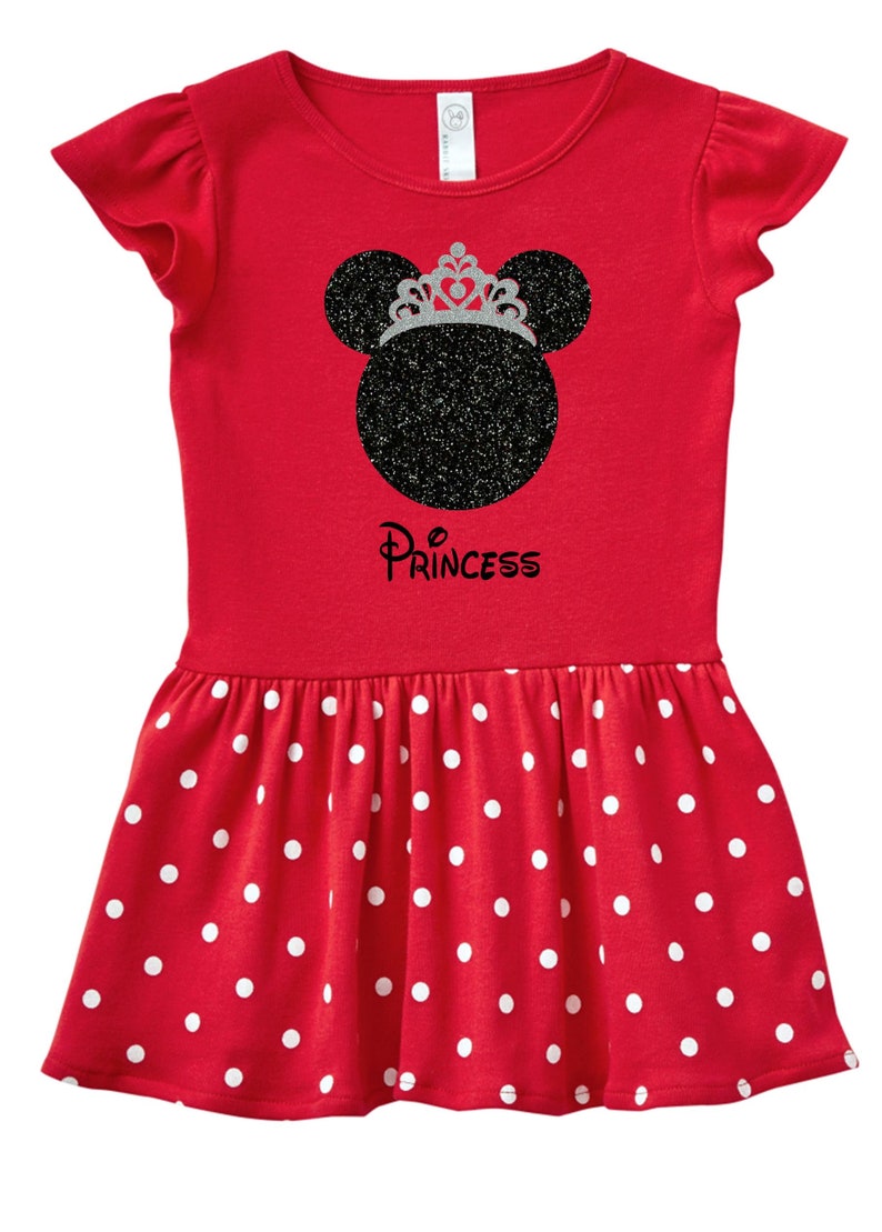 Minnie Mouse Dress Minnie Mouse Toddler Dress Personalized Etsy