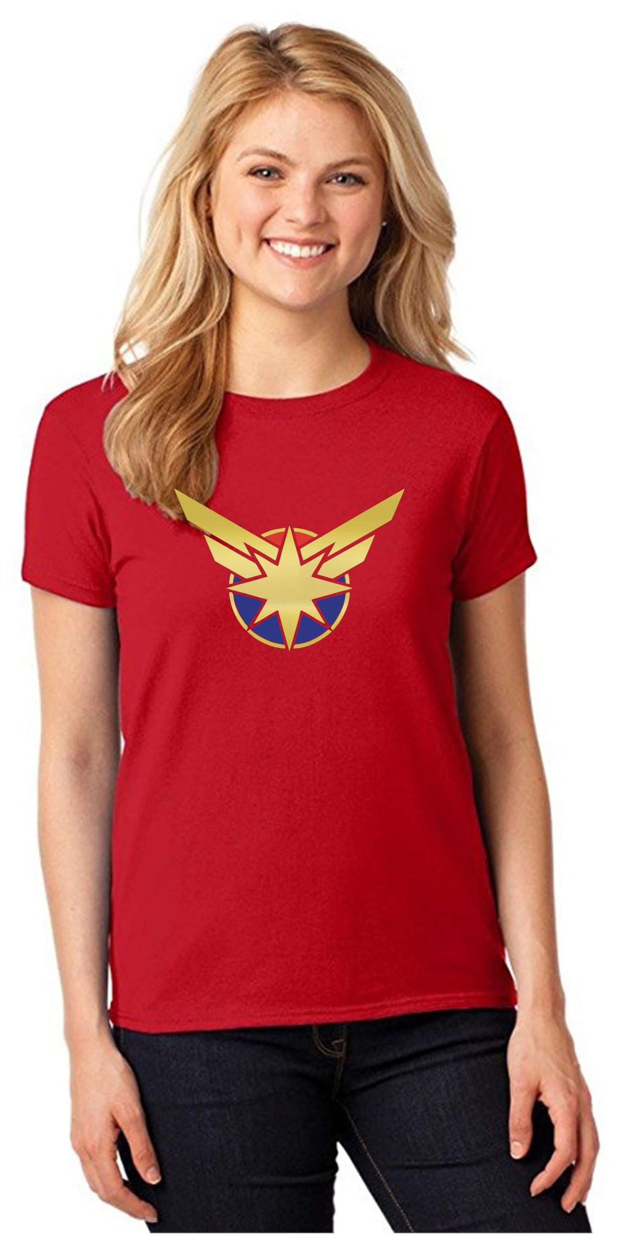Discover Captain Marvel Superhero Shirt, Captain Marvel Ladies Superhero Shirt, Disney Marvel Cruise Shirt