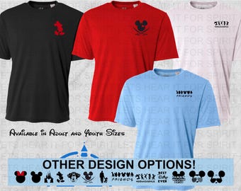 Disney Performance Shirt, Mens Mickey Mouse Performance Shirt, Mens and  Boys Moisture Wicking Disney Pirate Shirt, Matching Family Shirts