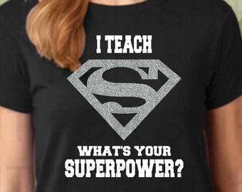 Superhero Shirts, Teacher Superhero Tees, Custom Superheroes, Group Costume, Group Matching Shirts, Superhero Glitter Shirts, Teacher Gift