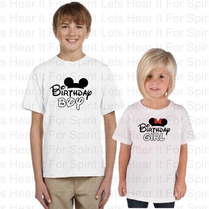 Disney Birthday Shirt, Boys and Girls Disney Shirt, Disney Birthday Shirts, Disney Birthday Boy Shirt, Disney Birthday Girl Shirt, Mickey
