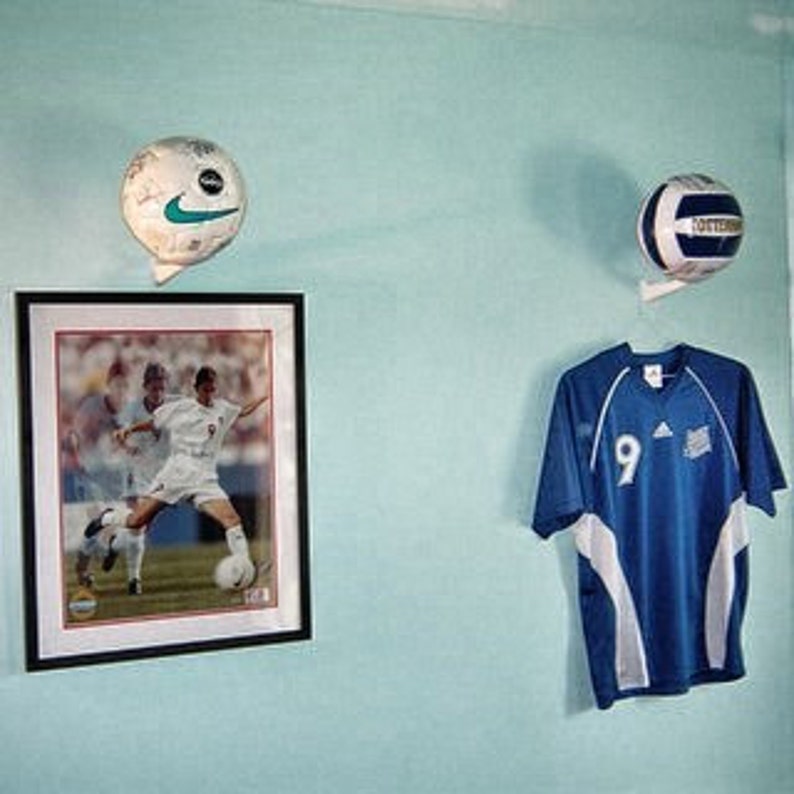 Wall mount Display Brackets for Basketball Soccer Etsy