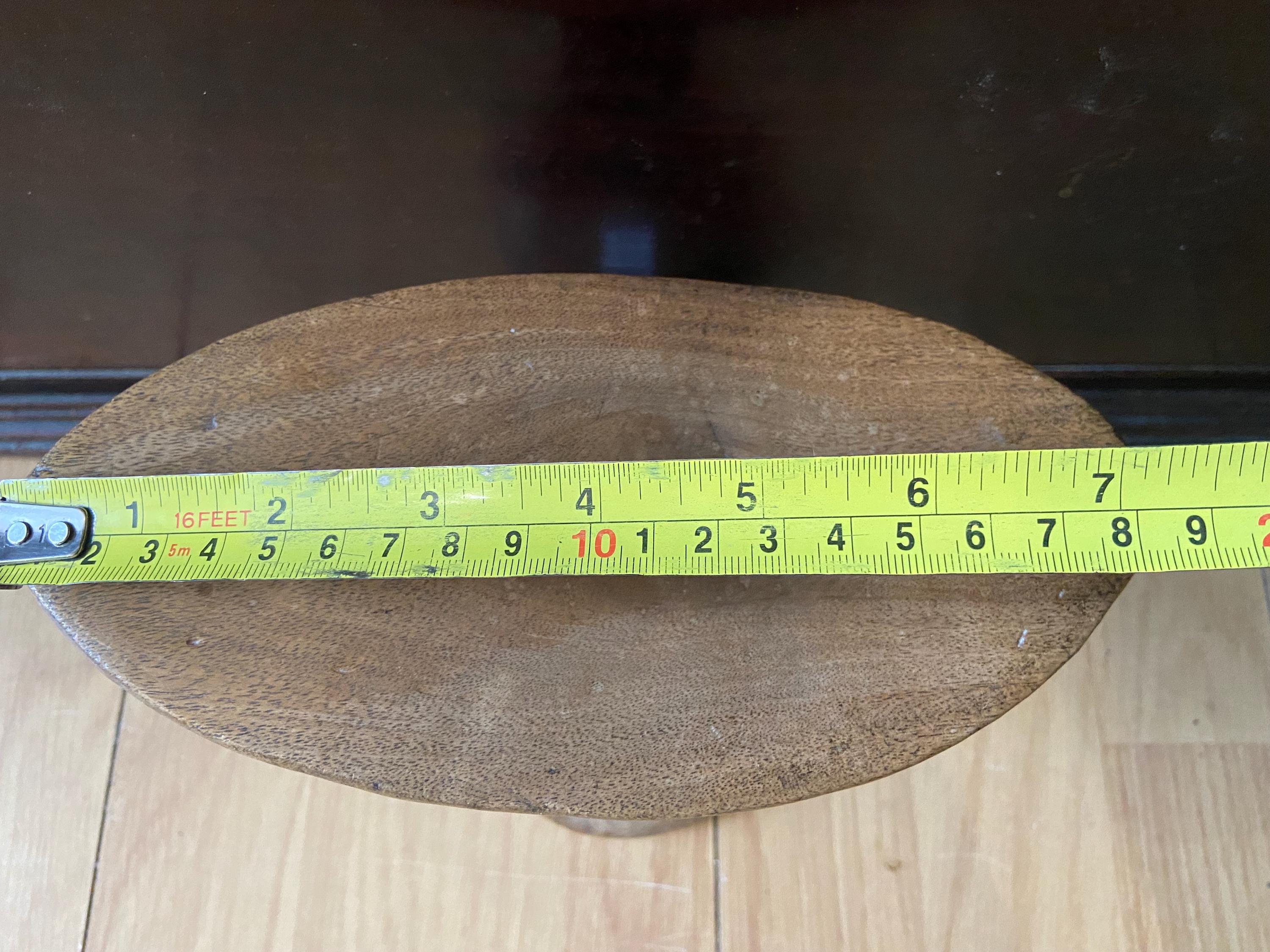 Vintage Turkana African Headrest, Hand-carved Wood Tribal Pillow