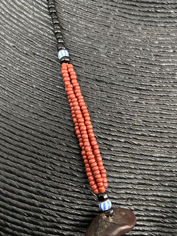 West African necklace, handcrafted ethnic beads n… - image 4