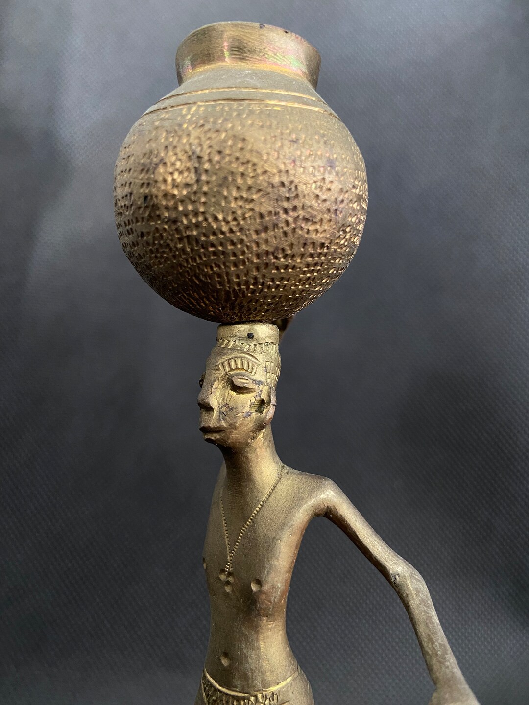 Bronze Fon Tribe Figure African Bronze Statue From West Etsy