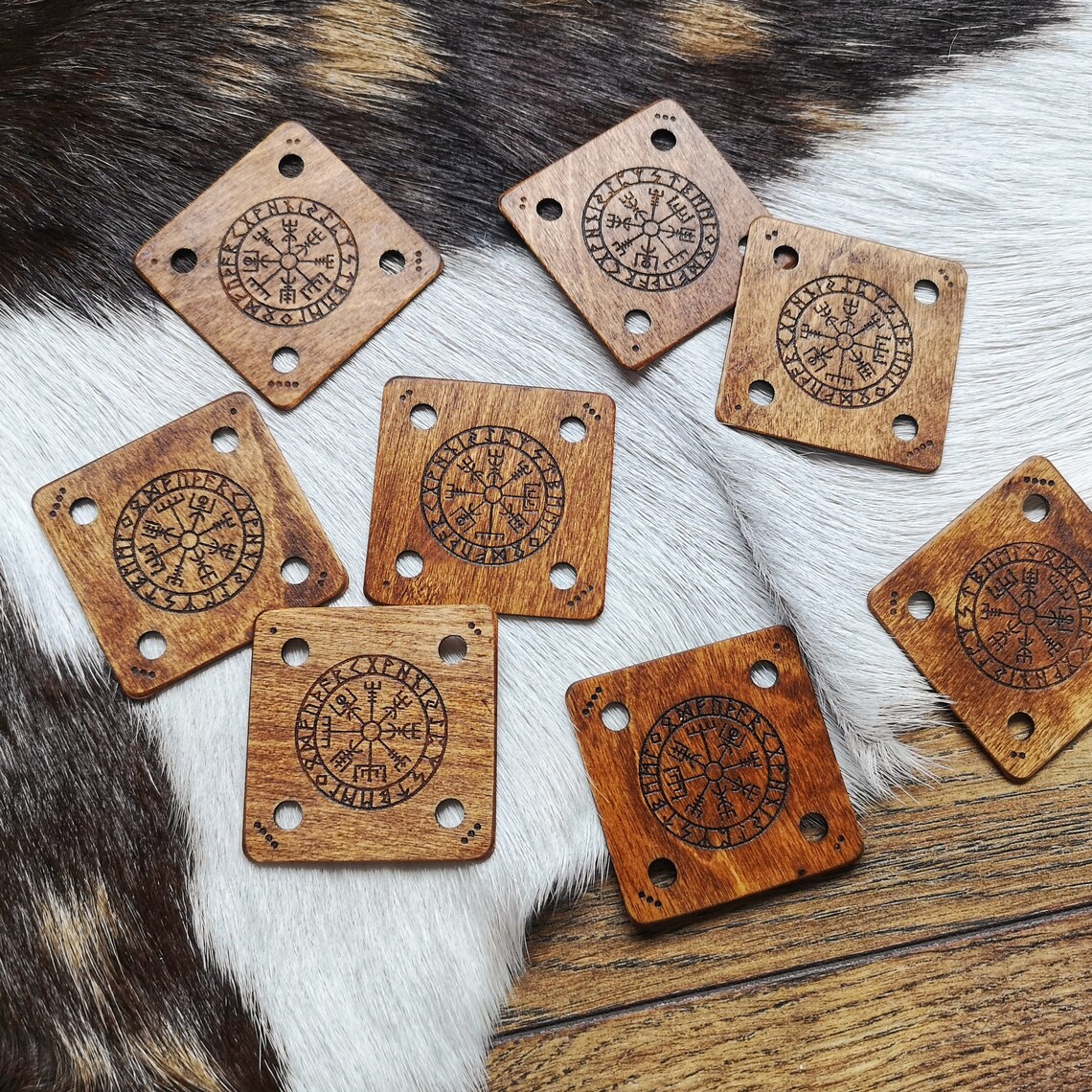 Vegvisir Set of 20 Weaving Tablets Tablet Weaving Cards Etsy UK