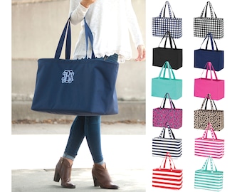 going gingham large utility tote