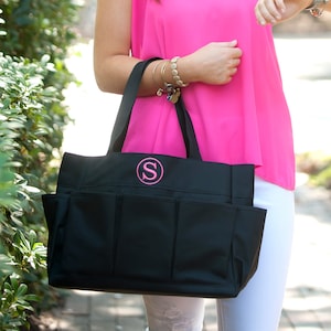 Personalized Mint Carry All, Gift for Her, Tailgate Bag, Monogramed ...