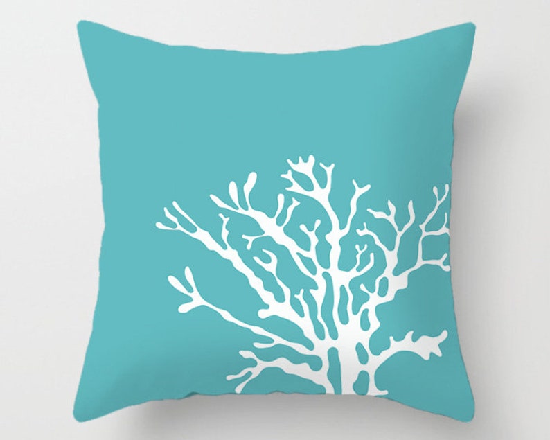 OUTDOOR Pillow Covers Nautical Fish Coral Reef Sealife Etsy