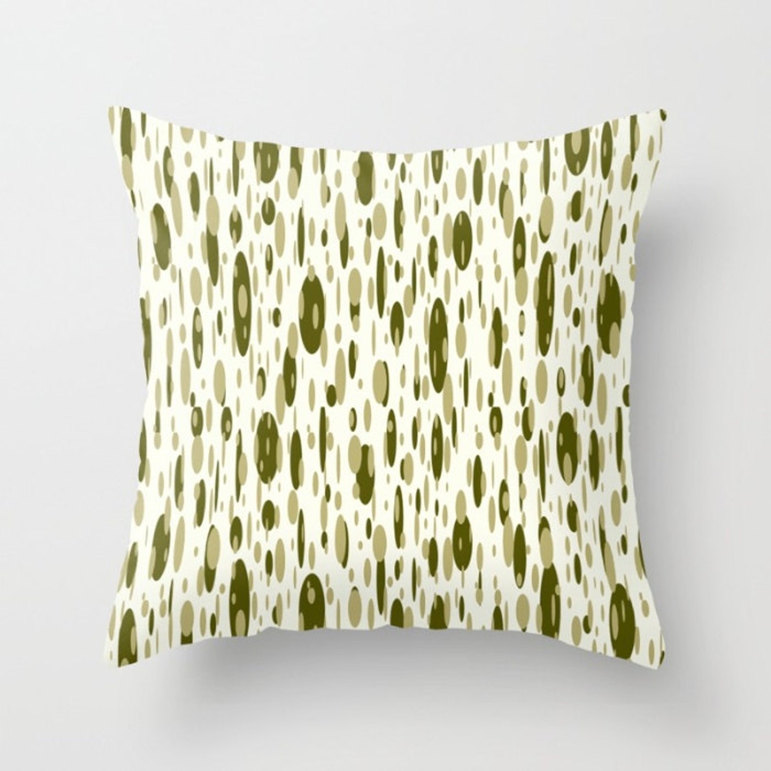 Olive Green Pillow Covers Dark Green Throw Pillow Case Etsy