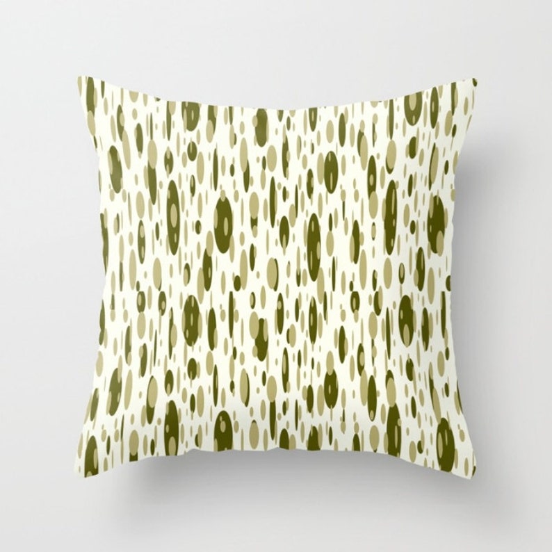 Olive Green Pillow Covers Dark Green Throw Pillow Case Etsy