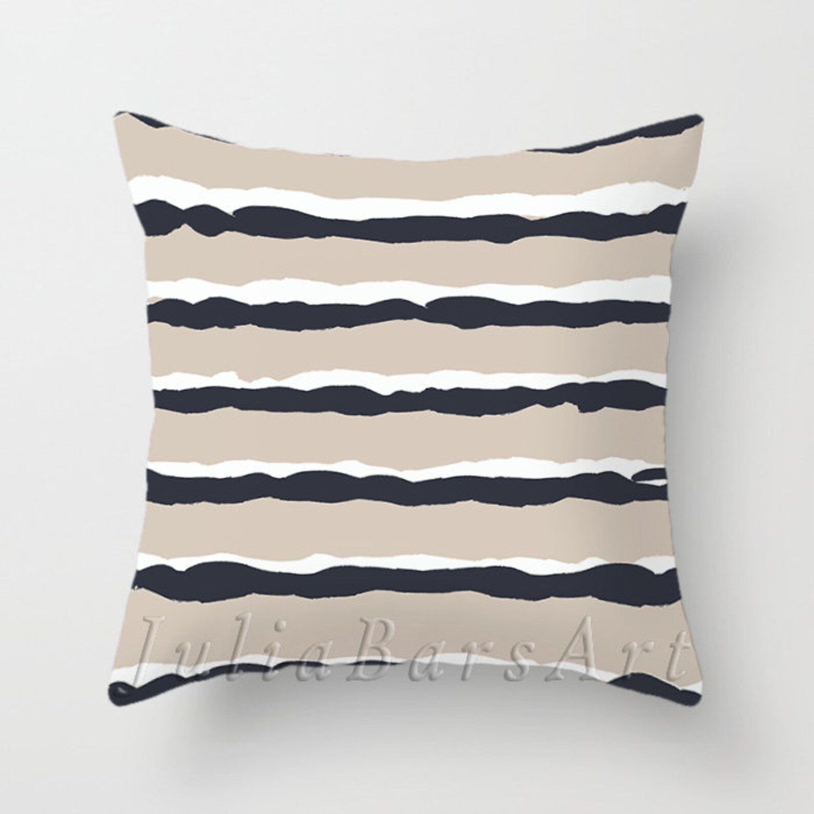 Dark Blue Gray Beige Throw Pillow Covers Neutral Light Gray Etsy