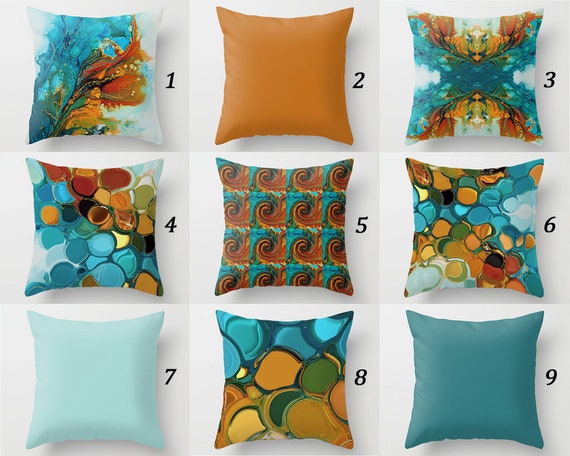 Shape Me - Colorful Abstract Decorative Throw Pillow